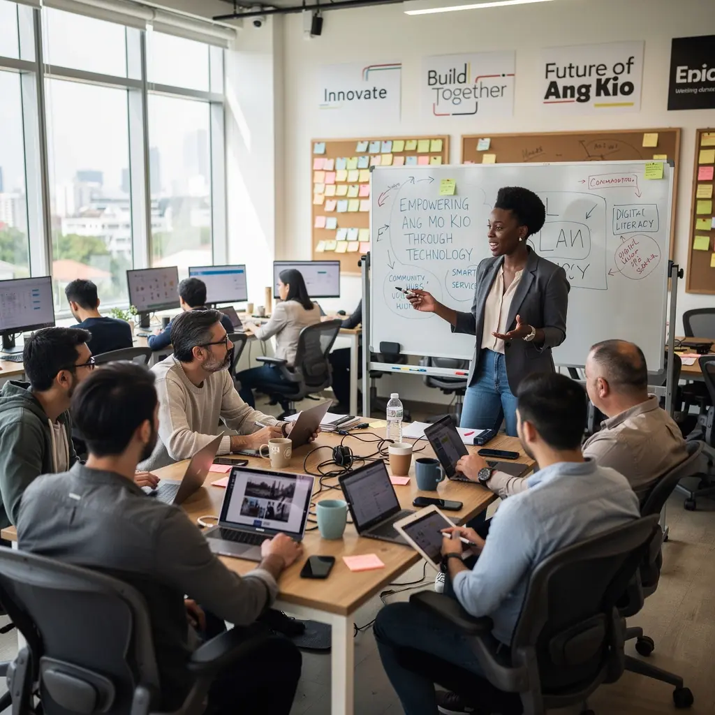 Professional team collaboration